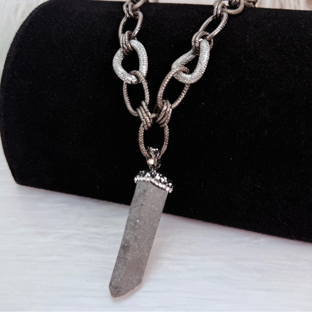 Adjustabe Necklace with Weighted Pendant